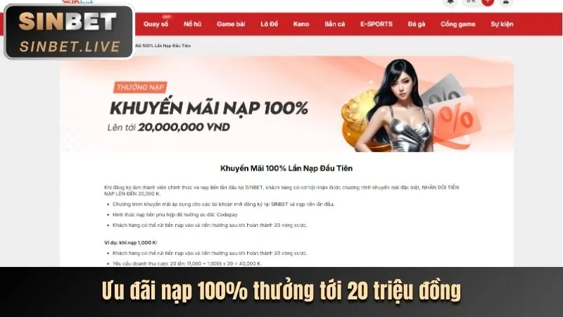 Ưu đãi nạp tiền lần đầu cho thành viên mới